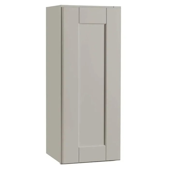 Shaker 12 in. W x 12 in. D x 30 in. H Assembled Wall Kitchen Cabinet in Dove Gray