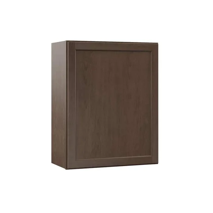 Shaker 24 in. W x 12 in. D x 36 in. H Assembled Wall Kitchen Cabinet in Brindle