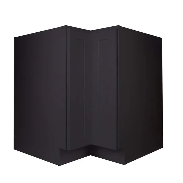 Shaker Assembled 36 in. W x 34.5 in. H x 24 in. D Farm Sink Base Cabinet with 2 Doors in Charcoal Black