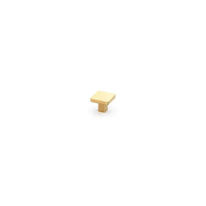 Shaker Full Overlay 1.125 in. W x 0.9375 in. D x 1.125 in. H Tempo Knob in Modern Brushed Gold