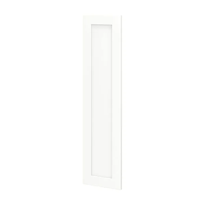Shaker Partial Overlay 9.88 in. W. x 40 in. H Decorative Door Wall End Panel in Linen White