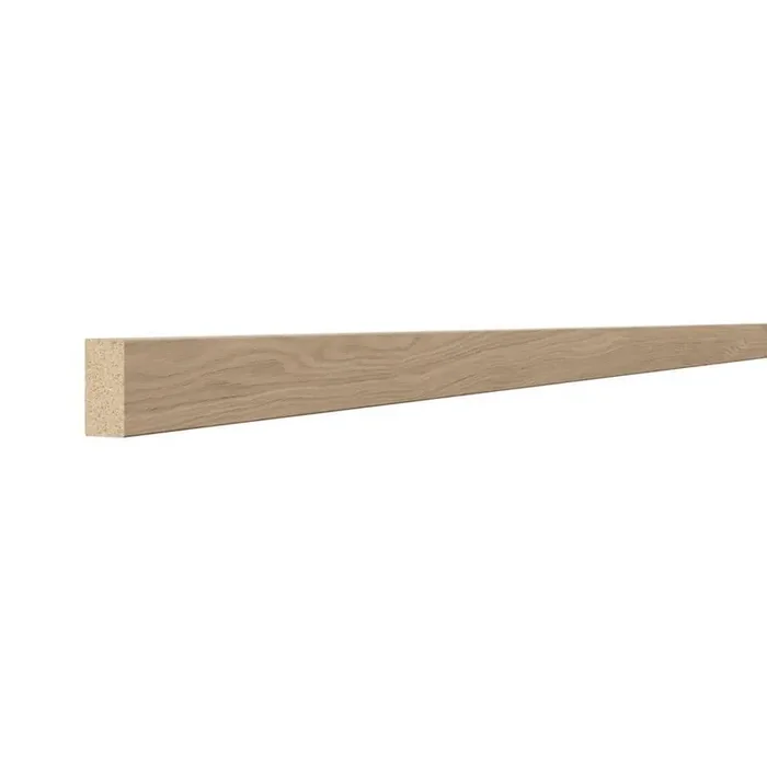 Sinclair 1.5 in. W x 91.5 in. H x 0.75 in. D Square Edge Molding in Light Oak