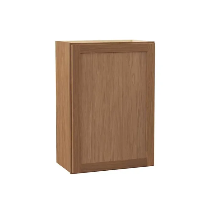 Sinclair 21 in. W x 12 in. D x 30 in. H Assembled Wall Cabinet in Shaker Saddle Oak