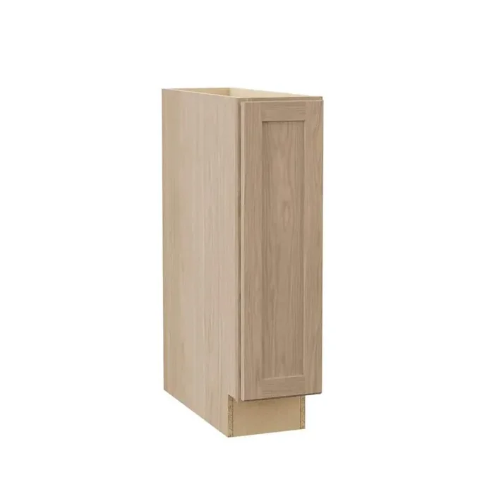 Sinclair 9 in. W x 24 in. D x 34.5 in. H Assembled Base Cabinet in Shaker Light Oak
