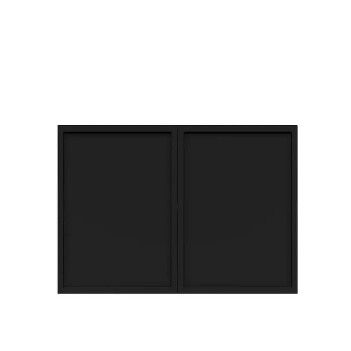 Slim Shaker Assembled 36 in. W x 21 in. H x 24 in. D Wall Bridge Kitchen Cabinet in Black