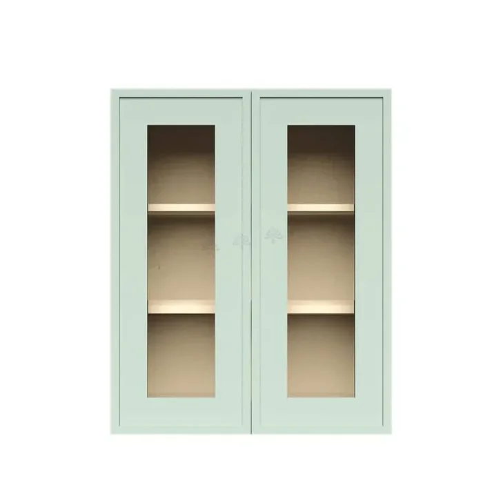 Slim Shaker Assembled 36 in. W x 30 in. H x 12 in. D Wall Kitchen Cabinet in Green