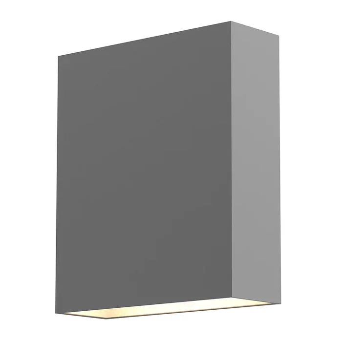 Sonneman – 7107.74-WL – LED Wall Sconce – Flat Box – Textured Gray – 710774WL