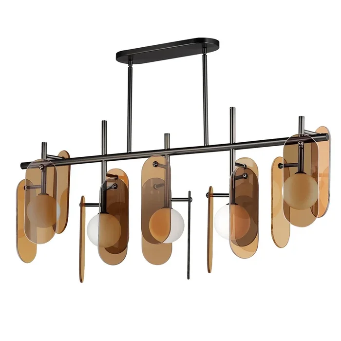 Studio M – SM24825AMGM – LED Linear Pendant – Megalith – Glass – Gunmetal – SM24825AMGM