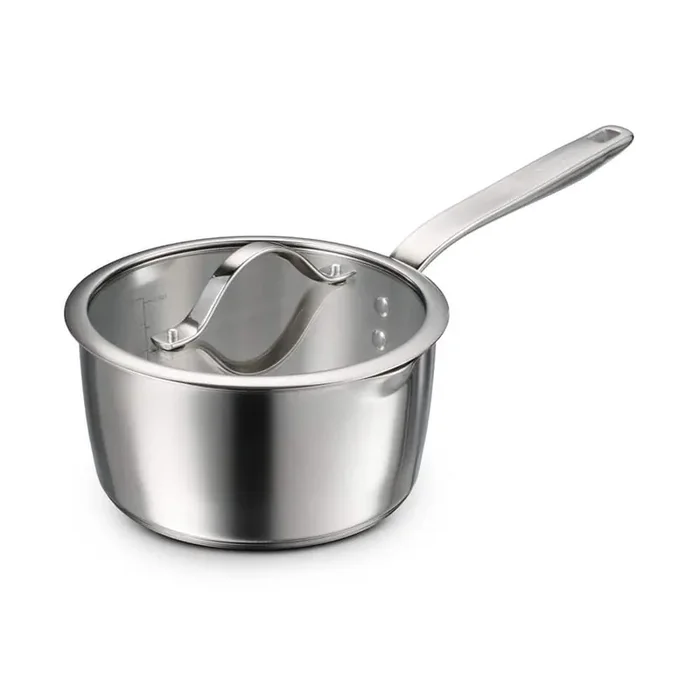 Tempo 3 qt. Tri-Ply Base Stainless Steel Covered Saucepan