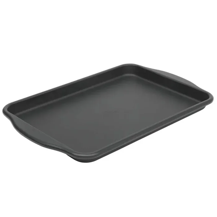 Teston Platinum Collection 18 x 15 in. Nonstick Carbon Steel Cookie Sheet in Matte Black