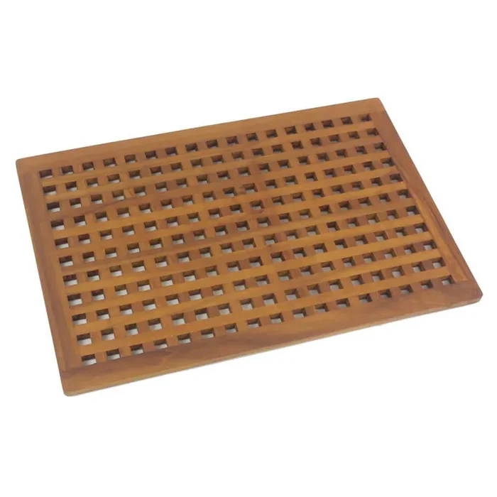 The Original Grate 20 in. x 29.5 in. Estate Teak Floor Mat