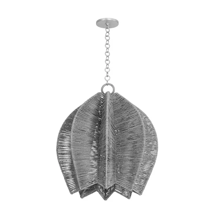 Troy Lighting – F3424-VGL – One Light Pendant – Valatie – Vintage Gold Leaf – F3424VGL