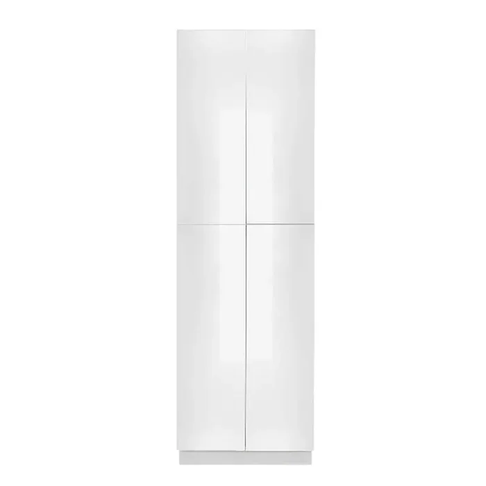 Valencia Assembled 24 in. W x 24 in. D x 96 in. H in Gloss White Plywood Assembled Tall Pantry Kitchen Cabinet