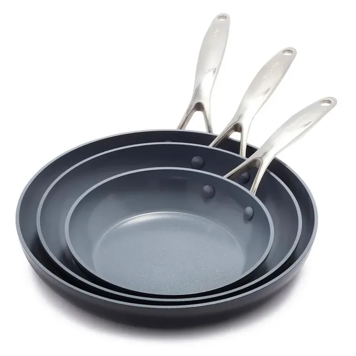 Valencia Pro 3-Piece Aluminum Frying Pan Skillet Set