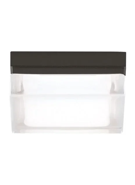 Visual Comfort Modern – 700BXSZ-LED – LED Flush Mount – Boxie – Antique Bronze – 700BXSZLED