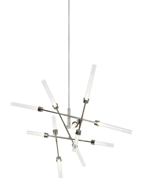 Visual Comfort Modern – 700LNG12AN-LED930 – LED Chandelier – Linger – Polished Nickel – 700LNG12ANLED930