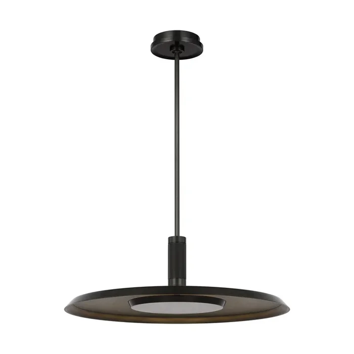 Visual Comfort Modern – AKPD17027BZ/DB – LED Pendant – Saucer – Dark Bronze/Darkened Brass – AKPD17027BZDB