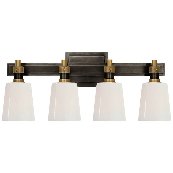 Visual Comfort Signature – Four Light Bath Lighting – Bryant Bath