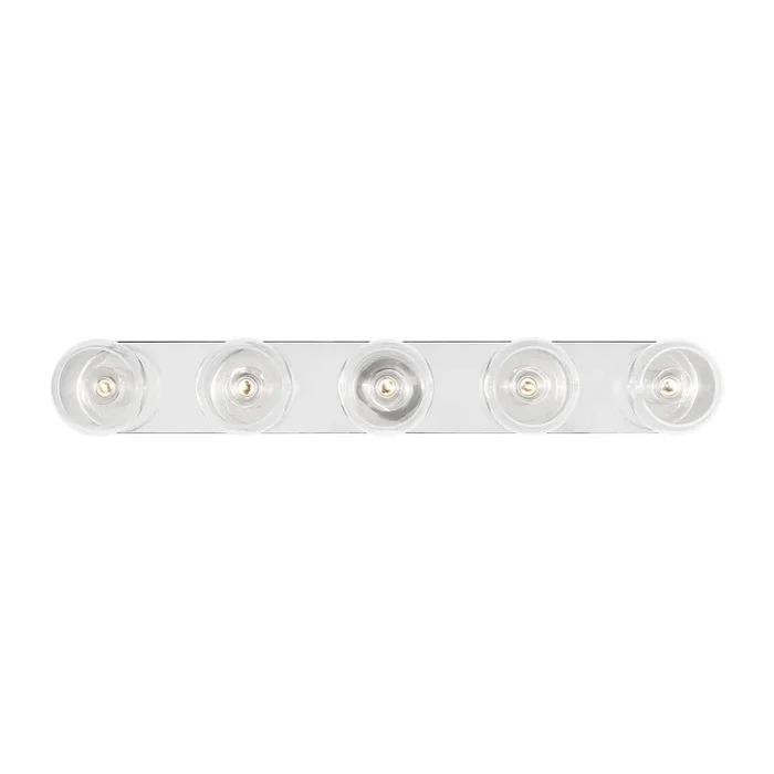 Visual Comfort Studio – Five Light Vanity – Monroe – KSV1035PNGW