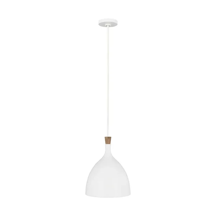 Visual Comfort Studio – One Light Pendant – Darwin – EP1131MWT