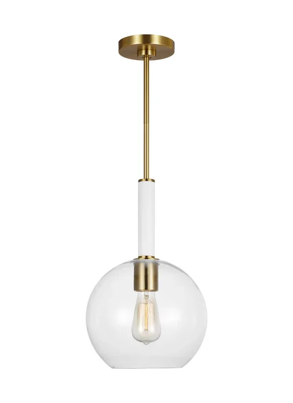 Visual Comfort Studio – One Light Pendant – Monroe – KSP1061BBSGW