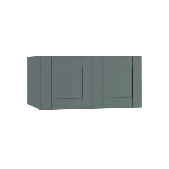 Washington 36 in. W x 24 in. D x 24 in. H Assembled Plywood Wall Kitchen Cabinet in Verdant Green with Soft Close Doors