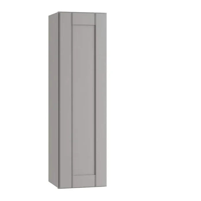 Washington Veiled Gray Plywood Shaker Assembled Wall Kitchen Cabinet Soft Close Left 9 in W x 12 in D x 36 in H