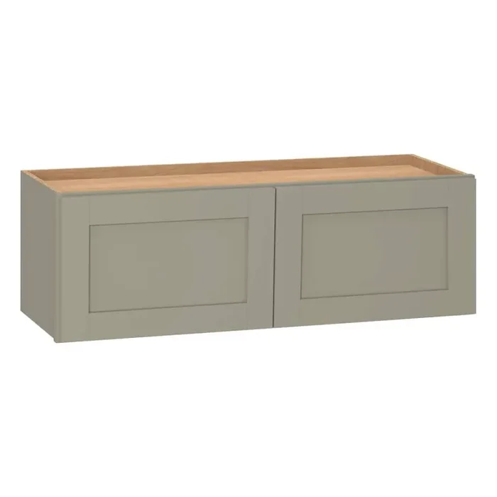 Westfield Dusk Gray Shaker Stock Assembled Wall Kitchen Bridge Cabinet (36 in. W x 12 in. D x 12 in. H)