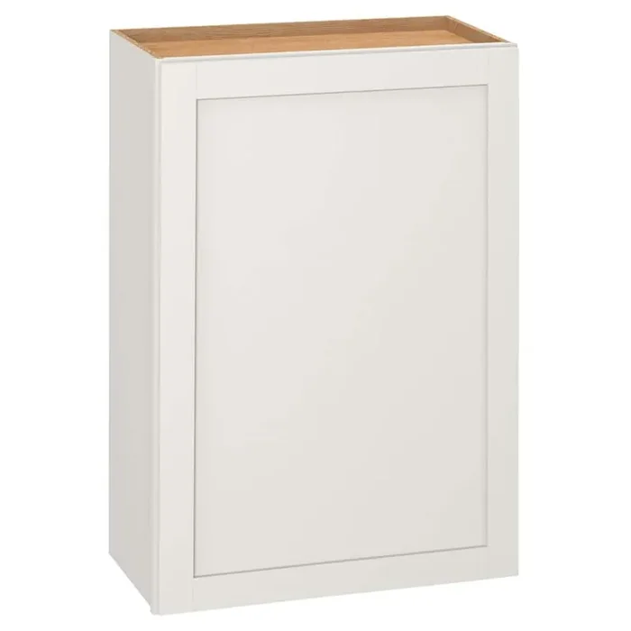 Westfield Feather White Shaker Stock Assembled Wall Kitchen Cabinet (24 in. W x 12 in. D x 36 in. H)