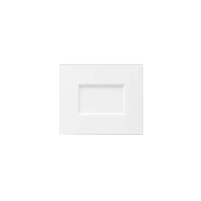 Westport Shaker 13 in. W x 13 in. H x 0.25 in. D in Painted White Door Sample in Assembled Base Cabinet