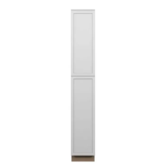 Westport Shaker 15 in. W x 96 in. H x 24 in. D in Painted White Plywood Assembled Pantry Cabinet