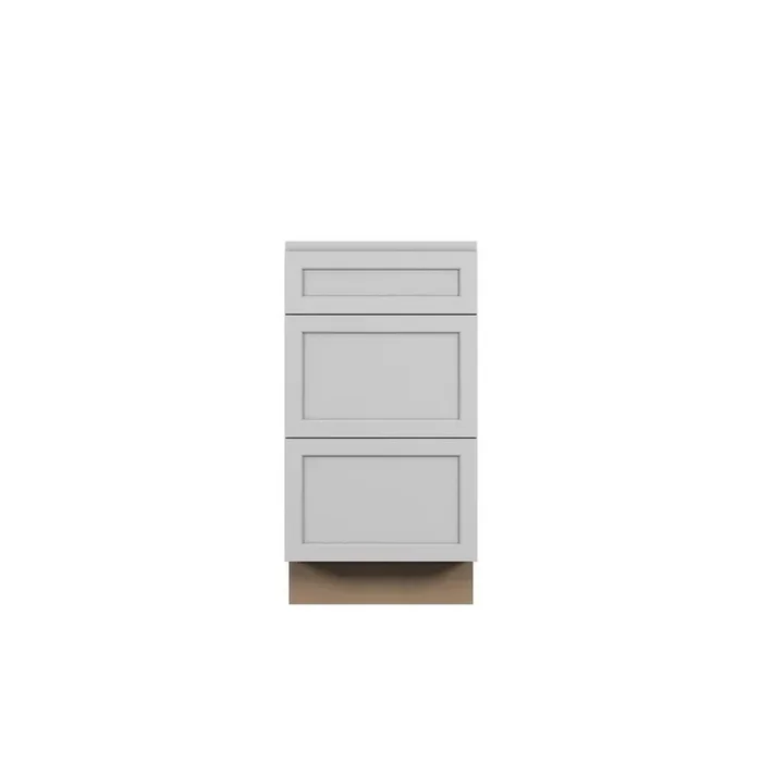 Westport Shaker 24 in. W x 34.5 in. H x 24 in. D in Painted White Plywood Assembled Drawer Base Cabinet