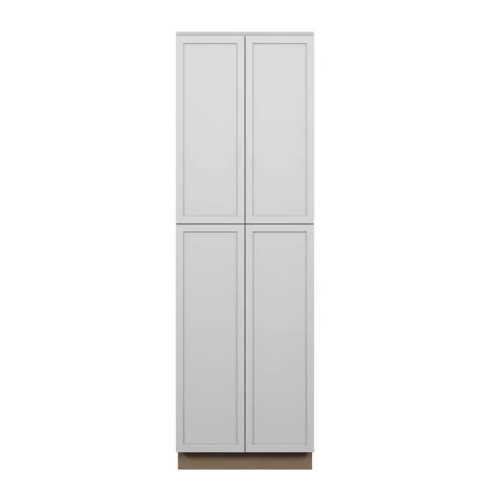 Westport Shaker 24 in. W x 96 in. H x 24 in. D in Painted White Plywood Assembled Pantry Cabinet