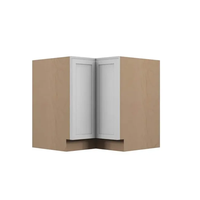 Westport Shaker 33 in. W x 34.5 in. H x 24 in. D in Painted White Plywood Assembled Corner Lazy Susan Base-Right