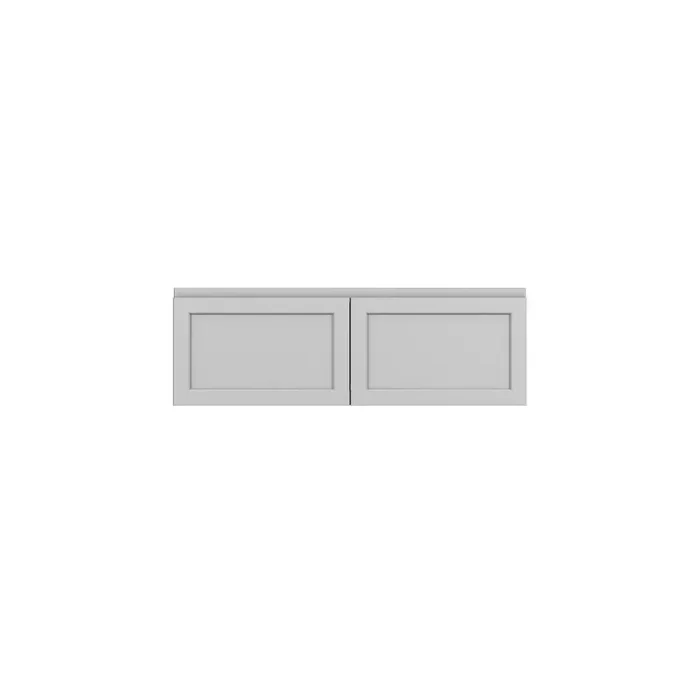 Westport Shaker 36 in. W x 12 in. H x 24 in. D in Painted White Plywood Assembled Wall Cabinet