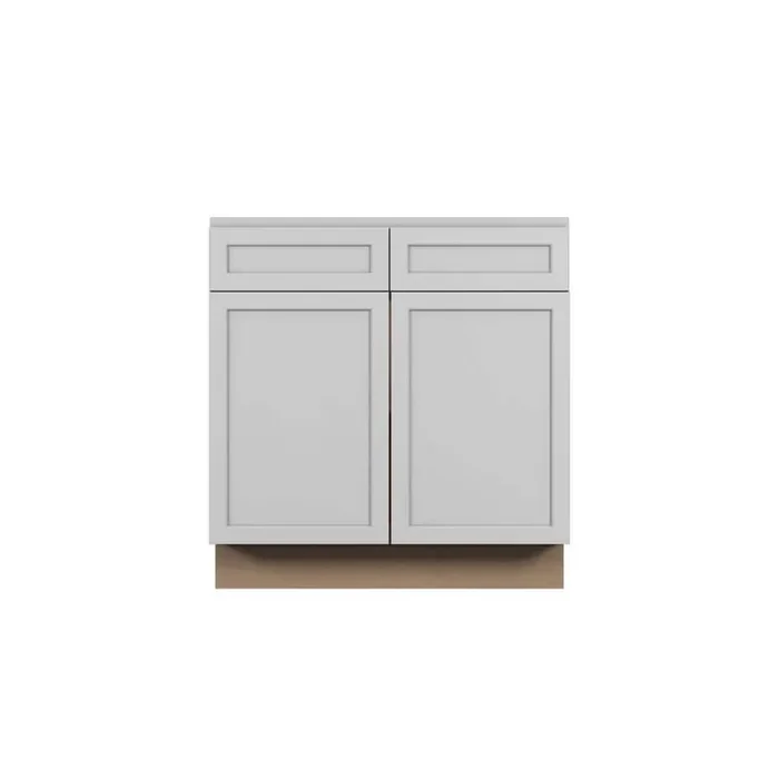 Westport Shaker 36 in. W x 34.5 in. H x 21 in. D in Painted White Plywood Assembled Bath Base Cabinet