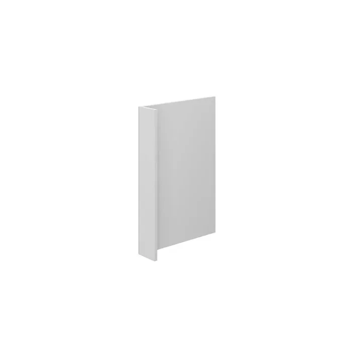 Westport Shaker 6 in. W x 34.5 in. H x 24 in. D in Painted White Dishwasher Panel w/6 in. Return in Assembled Base