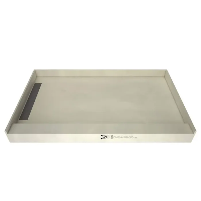 WonderFall Trench 32 in. x 48 in. Single Threshold Shower Base with Left Drain and Tileable Trench Grate