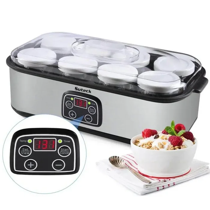 Yogurt Maker Automatic 1.44 qt. Black Yogurt Maker Machine Automatic Digital Temperature Control