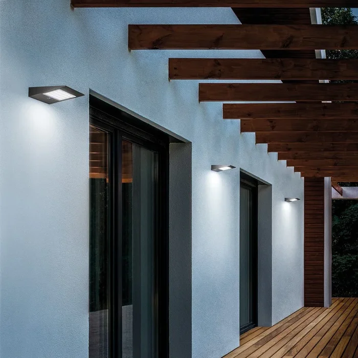 Zafferano – ZA-LD0400 – LED Outdoor Wall Mount – Solar – Dark grey – ZALD0400